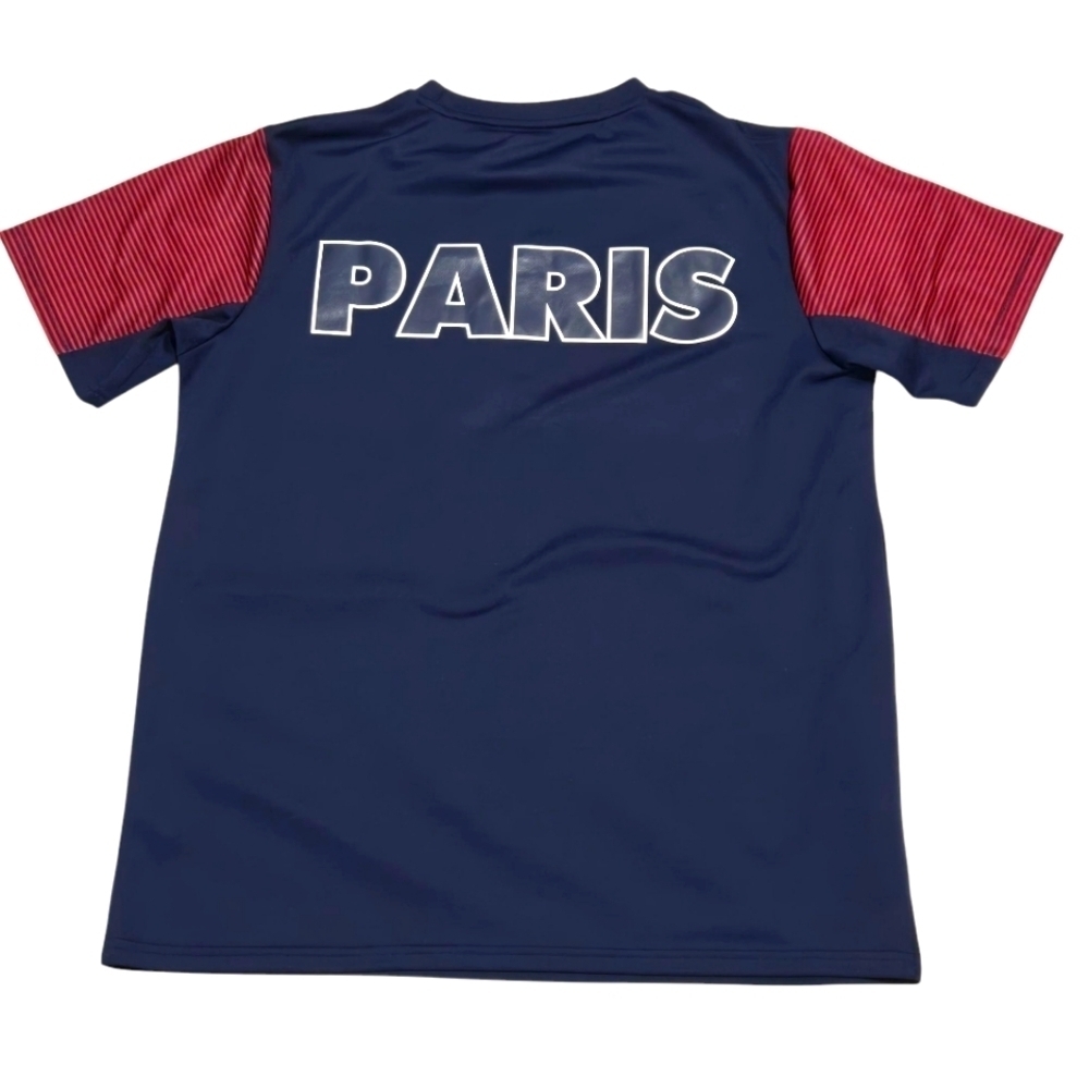 Paris Saint-Germain Navy and Red Soccer Jersey  Activewear Mens Sports Shirt XL